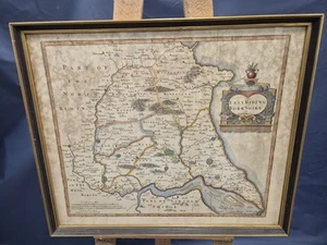 East Riding Of Yorkshire Framed Antique Style Map - Picture 1 of 7