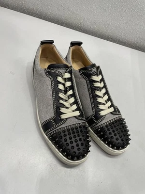 Zapatilla deportiva Christian Louboutin Louis de lona con picos superiores bajos M9.5 *usada* Foto 1 de 4