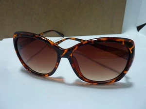 CV2332 Damen-Sonnenbrille Schildpatt übergroß Schmetterling 58-12-137 Gestell - Bild 1 von 8