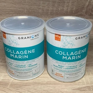 GRANIONS COLLAGENE Marin en poudre Goût Neutre 258GR Lot de 2 boites – 01/28 - Imagen 1 de 3