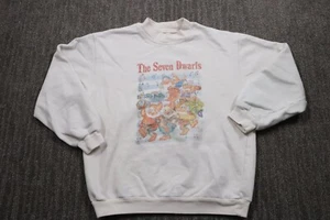 The Seven Dwarfs VTG 70s Crewneck Sweatshirt Women's Medium Thrashed Snow-white - Picture 1 of 12