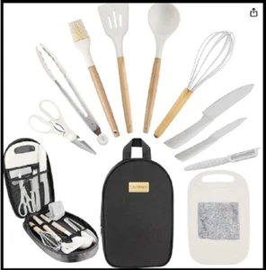 Camping Essentials Cooking Utensils Set - Portable Camp Kitchen Cookware with RV - Picture 1 of 5