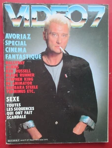 JOHNNY HALLYDAY - VIDEO 7 NR. 63 (1987) - KOMPLETT (AUFKLEBER - HEFT "X") - Bild 1 von 2