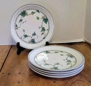 Keltcraft By NORITAKE Ivy Lane 7 5/8" Salad Plates Fine China Ireland 5 Pcs - Picture 1 of 7