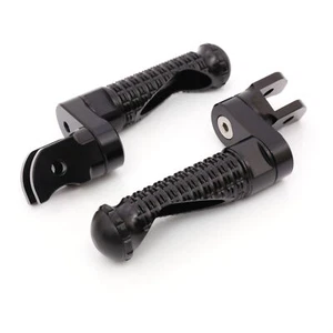 Black MPRO Front Foot Pegs 25mm Riser For Kawasaki Ninja 1000 SX 20-24 23 22 21 - Picture 1 of 4