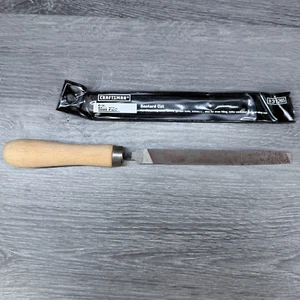 Vintage Craftsman 6" Mill File Bastard Cut 9-31265 w/ Wood Handle 11"L Overall - Picture 1 of 12