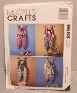 McCall's Crafts Sewing Pattern 9668 Hanging Bag Holders Country Home - Picture 1 of 3