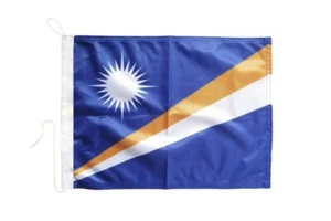 Marshall Inseln Bootsfahne Bootfahne Fahnen Flaggen fürs Boot 30x40cm - Picture 1 of 1
