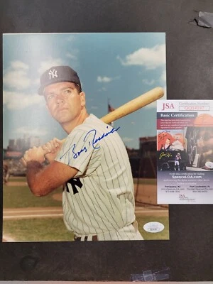 Bobby Richardson JSA Certified Autographed 8x10 Photo New York Yankees - Image 1 of 3