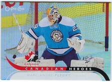2009/10 O-Pee-Chee Canadian Heroes Foil #CBH30 of Marc-Andre Fleury - Penguins
