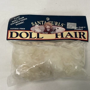 Donna Gallagher SANTA CURLS Home Folk Wool Doll Hair ~ Natural Off White - Picture 1 of 4