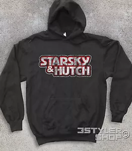 FELPA UNISEX Starsky & Hutch logo antichizzato telefilm cult anni 70 Ford Dobey - Picture 1 of 4