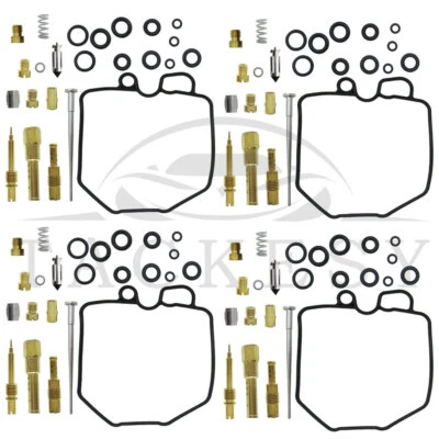 For 1981-1982 Honda CB650 CB650C Nighthawk 650 CB650SC 4x Carburetor Rebuild Kit - Image 1 of 4
