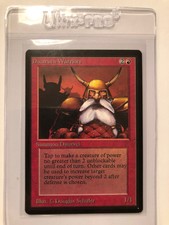 Dwarven Warriors X (1) BETA MTG  M/NM Looks 8.5/9 Ready To Grade (RG) 4RCard