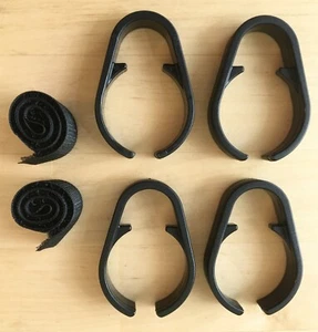 NEW 4 Pack-Roland 1.5 inch Rack Cable Clips For Electronic Drums - Alesis Yamaha - Picture 1 of 2