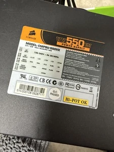Corsair VX550W CMPSU-550VX Power Supply (r7) - Picture 1 of 4