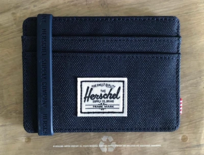 Herschel Supply Co Charlie Card Holder RFID Wallet Navy Blue NEW - Image 1 of 3