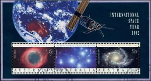 1992 Australia International Space Year Mini Sheet Good To Fine Used - Bild 1 von 1
