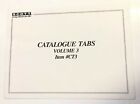 Scott Postage Stamp Catalogue Reference Tabs Volume 3 #CT3 for Stamp Album