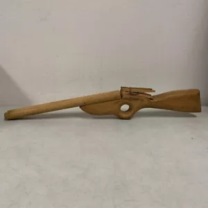Vintage Missouri Double Shooter Carved Wooden Toy Gun - Picture 1 of 14