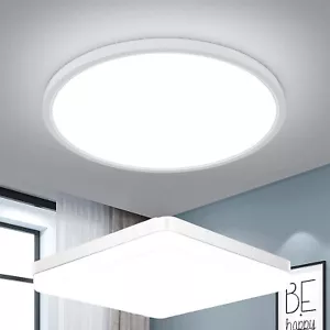LED Ceiling Light Round Panel Down Lights Bathroom Kitchen Living Room Wall Lamp - Picture 1 of 22