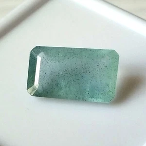 Aquamarine Rectangle Shape Natural Faceted Loose Gemstone 5.00 Carat 14.9X8.8 mm - Picture 1 of 7
