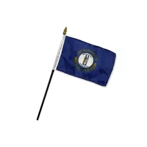 Kentucky State 4x6in Stick Flags - Perfect for Outdoor Decor & Parades - Picture 1 of 4