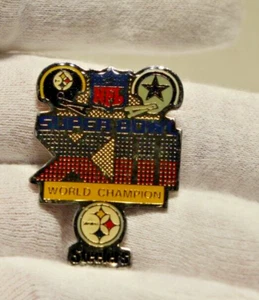 SB Super Bowl 13 XIII Champion Steelers Beat Cowboys NFL Pin - Picture 1 of 3