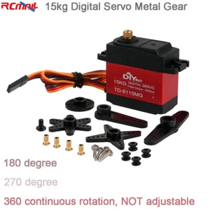 TD-8115MG 15kg Servomotore Digitale Ingranaggio Metallo 4.8-7.4V per RC Robot Smart Car - Foto 1 di 4