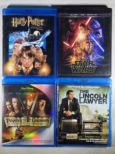 Blu-ray lot of 4 | Harry Potter - Star Wars - Pirates Of The Caribbean - Lincoln - Picture 1 of 1