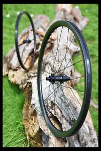 HANDBUILT H-Works HW342 CL disc Farsports Gravel 30 carbon CX-Ray lite wheels - Picture 1 of 6