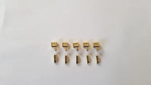 5 x perni inserimento cerniera misura 8 /colore ottone/ - Foto 1 di 1