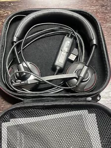 Plantronics Blackwire C710M Headset Black w/Case and Manual Works Tested - Picture 1 of 3