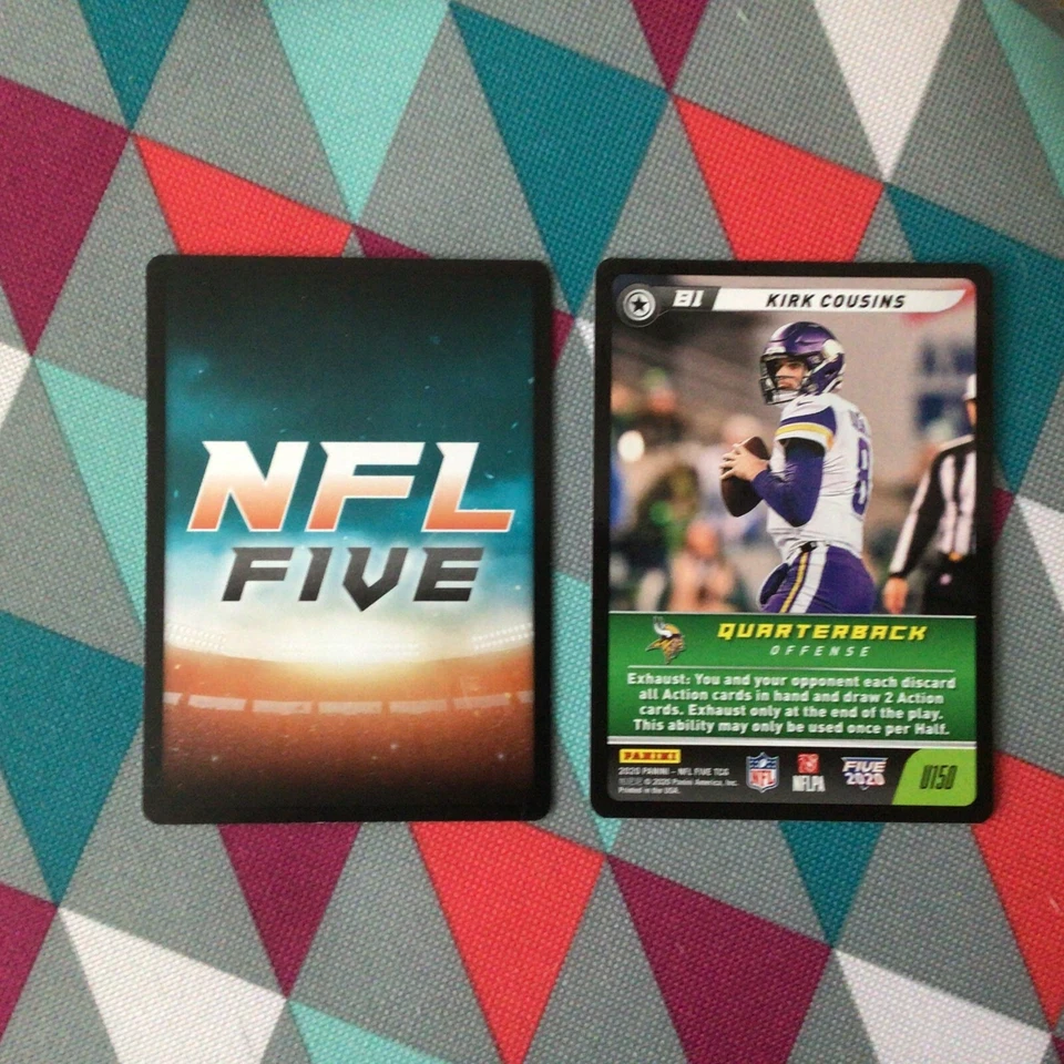 Kirk Cousins #U150 Vikings QB Uncommon Base 2020 Panini Edition NFL five TCG - Image 1 of 1