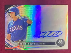 2013 Bowman Platinum Rougned Odor Silver On Card Auto Texas Rangers - Picture 1 of 3