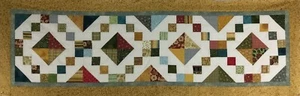 Jewel Box Long Table topper/wall hanging quilt top, Machine pieced. Christmas - Picture 1 of 1