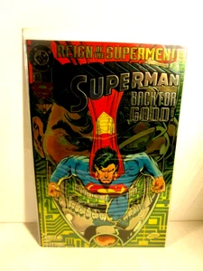 Cubierta de lámina de cromo Superman #82 (1993 DC) cómic Reign of the Supermen BOA en bolsa - Imagen 1 de 1