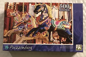 Puzzlebug 500 Piece Fun Fair Carousel #6722 New Sealed - Picture 1 of 1