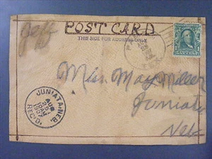 Pampa Texas TX 1907 Tipo 1/1 Doane Cancelar Matasellos en Postal Gris Co Antiguo - Imagen 1 de 1