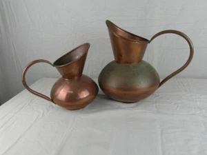 Kanne Set 2 Stück Kupfer Messing Antik Gießkanne Kannenmacher Formschön o2b11 - Bild 1 von 14