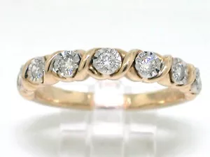 Brillant Memory Ring 10K Gelbgold Gold 7 Brillanten total 0,25ct Wesselton - Bild 1 von 5