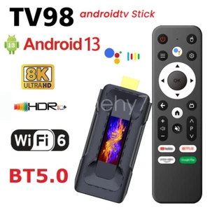 Android 13 Smart TV Stick 8K Video Streaming Device Media Player HDR10 Dual WiFi - Picture 1 of 26