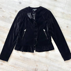 Drew Anthropologie Velvet Zip Jacket | Black Size XS