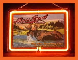 Moose Drool Beer Convenience Shop Store Bar Pub Light Neon Sign - Picture 1 of 5