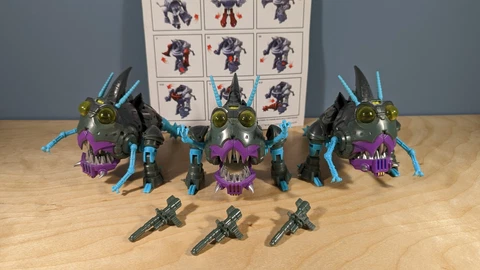Transformers iGear TF-05 SHARK ATTACK Complete Set (Sharkticons) Cover