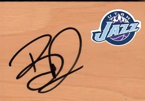 Utah Jazz Brandon Rush Signed Floorboard COA - Picture 1 of 1