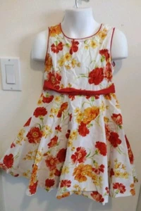 Maggie & Zoe Size 4T CLEARANCE Full Circle Floral Yellow & Pink Dress w/Netting - Picture 1 of 6