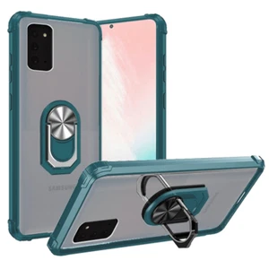 For Samsung Note 20 Transparent 360° Magnetic Ring Stand Hybrid CLEAR/MIDNIGHT G - Picture 1 of 2