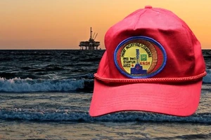 Gorra PMJ STARTUP ARCO BP Exxon 1993 petróleo gas Lisburne Alaska North Slope - Imagen 1 de 7