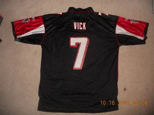 Atlanta Falcons NFL Football Jersey #7 Michael Vick Black Reebok XL EUC QB VT - Picture 1 of 7